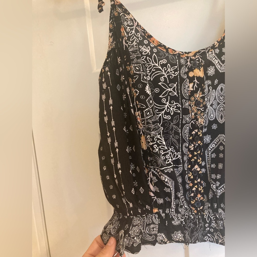 Hem & Thread Black Ruffle Tube Top - Picture 9 of 9
